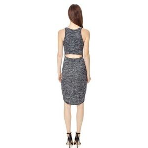 Wilfred Free Grey Stretchy Bodycon Cyt-Out Dress Size L